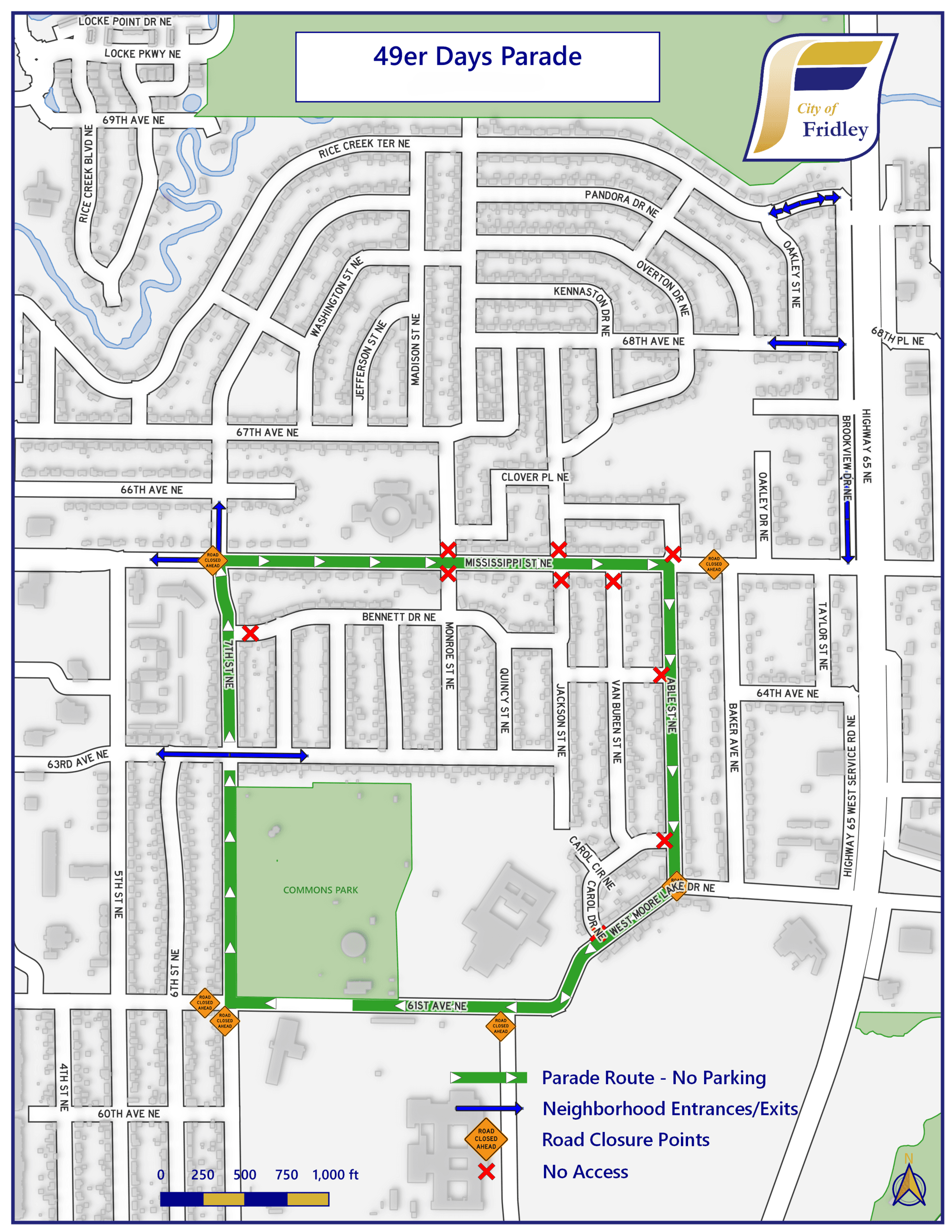 neighborhood entrances and exits