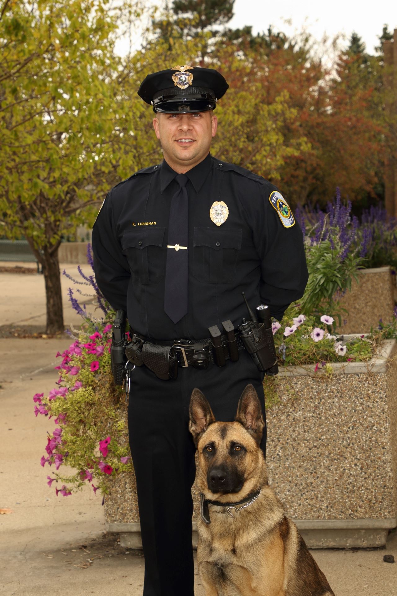 Officer Lusignan and K-9 Jager