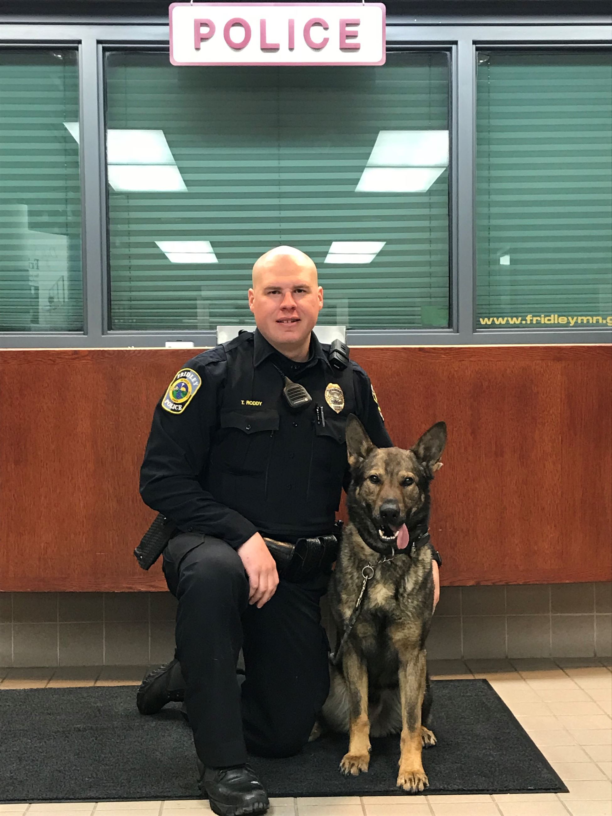 Officer Roddy and K-9 Finn